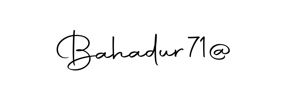 Make a short Bahadur71@ signature style. Manage your documents anywhere anytime using Autography-DOLnW. Create and add eSignatures, submit forms, share and send files easily. Bahadur71@ signature style 10 images and pictures png