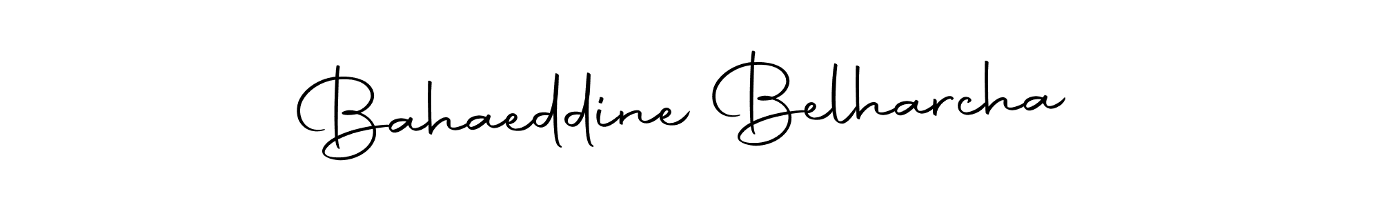 Make a beautiful signature design for name Bahaeddine Belharcha. Use this online signature maker to create a handwritten signature for free. Bahaeddine Belharcha signature style 10 images and pictures png