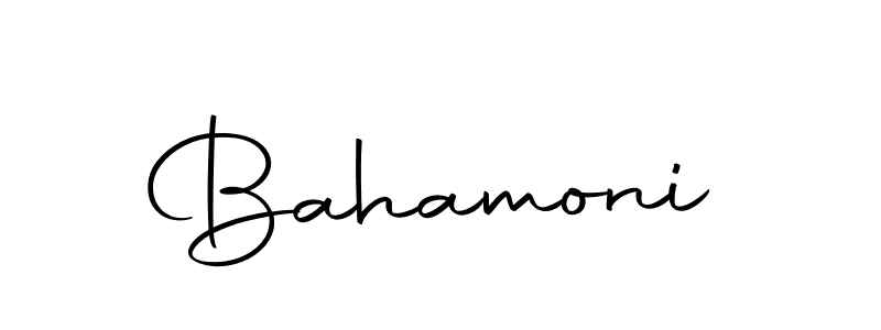 Create a beautiful signature design for name Bahamoni. With this signature (Autography-DOLnW) fonts, you can make a handwritten signature for free. Bahamoni signature style 10 images and pictures png
