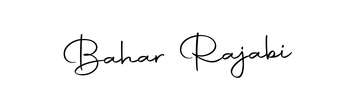 How to make Bahar Rajabi name signature. Use Autography-DOLnW style for creating short signs online. This is the latest handwritten sign. Bahar Rajabi signature style 10 images and pictures png