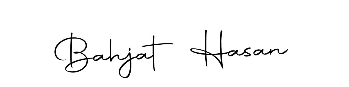 How to make Bahjat Hasan name signature. Use Autography-DOLnW style for creating short signs online. This is the latest handwritten sign. Bahjat Hasan signature style 10 images and pictures png