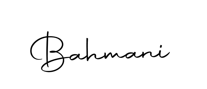 Use a signature maker to create a handwritten signature online. With this signature software, you can design (Autography-DOLnW) your own signature for name Bahmani. Bahmani signature style 10 images and pictures png