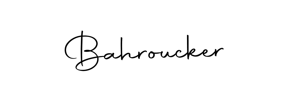 Make a beautiful signature design for name Bahroucker. Use this online signature maker to create a handwritten signature for free. Bahroucker signature style 10 images and pictures png