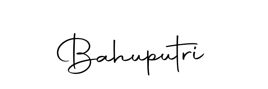 Use a signature maker to create a handwritten signature online. With this signature software, you can design (Autography-DOLnW) your own signature for name Bahuputri. Bahuputri signature style 10 images and pictures png