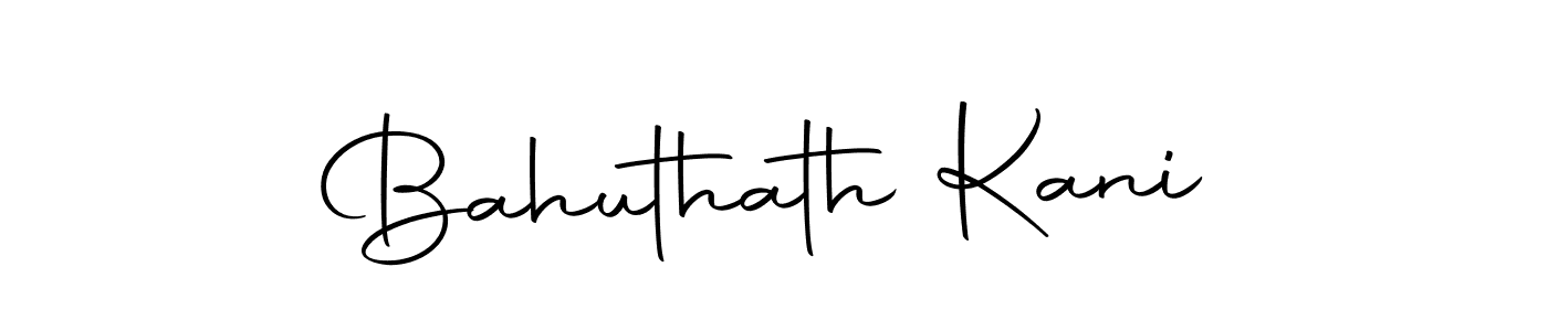 Make a beautiful signature design for name Bahuthath Kani. Use this online signature maker to create a handwritten signature for free. Bahuthath Kani signature style 10 images and pictures png