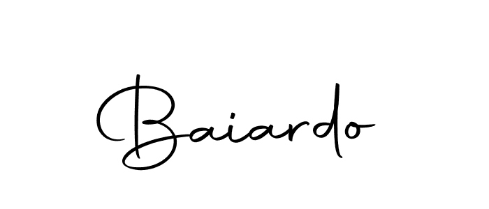 You should practise on your own different ways (Autography-DOLnW) to write your name (Baiardo) in signature. don't let someone else do it for you. Baiardo signature style 10 images and pictures png