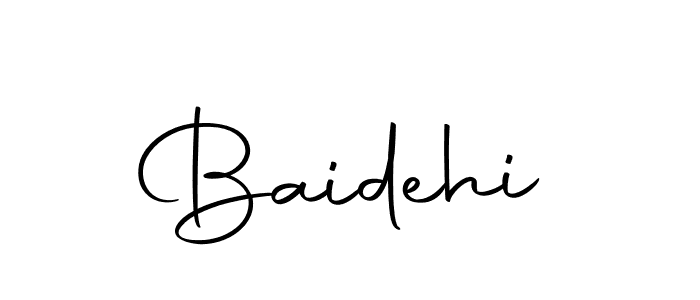 Autography-DOLnW is a professional signature style that is perfect for those who want to add a touch of class to their signature. It is also a great choice for those who want to make their signature more unique. Get Baidehi name to fancy signature for free. Baidehi signature style 10 images and pictures png