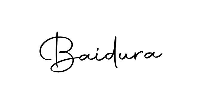 Use a signature maker to create a handwritten signature online. With this signature software, you can design (Autography-DOLnW) your own signature for name Baidura. Baidura signature style 10 images and pictures png