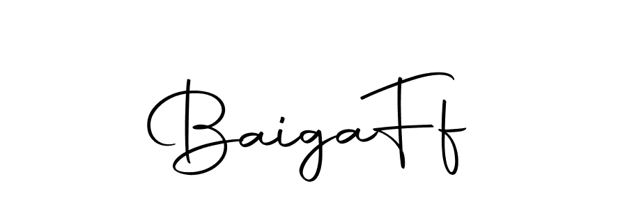 Create a beautiful signature design for name Baiga  Ff. With this signature (Autography-DOLnW) fonts, you can make a handwritten signature for free. Baiga  Ff signature style 10 images and pictures png