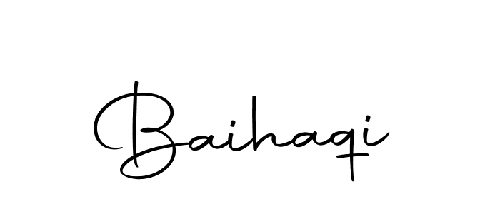 You can use this online signature creator to create a handwritten signature for the name Baihaqi. This is the best online autograph maker. Baihaqi signature style 10 images and pictures png