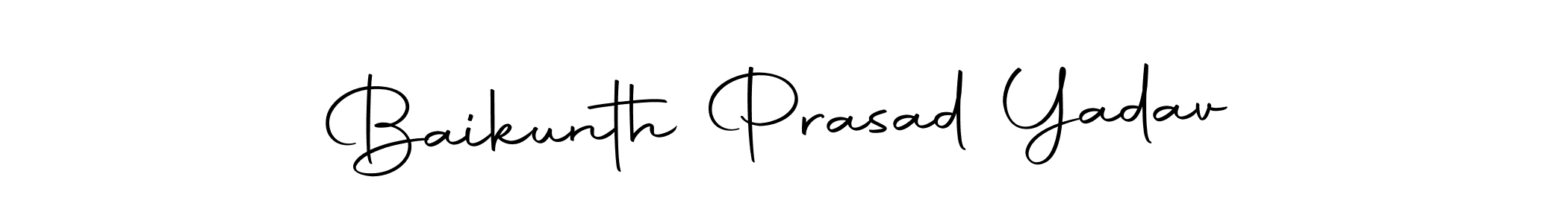 Also we have Baikunth Prasad Yadav name is the best signature style. Create professional handwritten signature collection using Autography-DOLnW autograph style. Baikunth Prasad Yadav signature style 10 images and pictures png