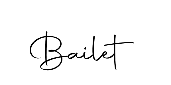 How to make Bailet signature? Autography-DOLnW is a professional autograph style. Create handwritten signature for Bailet name. Bailet signature style 10 images and pictures png