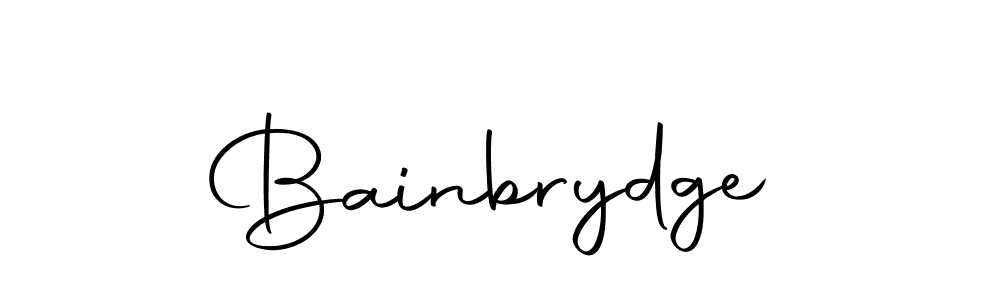 Use a signature maker to create a handwritten signature online. With this signature software, you can design (Autography-DOLnW) your own signature for name Bainbrydge. Bainbrydge signature style 10 images and pictures png