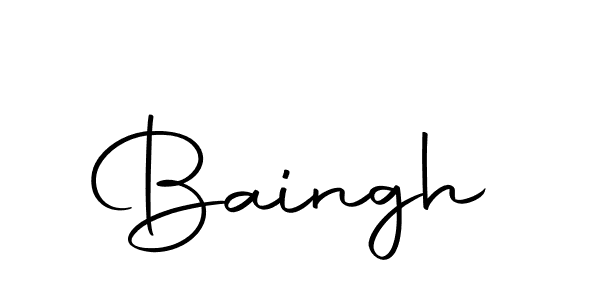 Make a beautiful signature design for name Baingh. Use this online signature maker to create a handwritten signature for free. Baingh signature style 10 images and pictures png