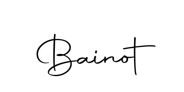 How to make Bainot signature? Autography-DOLnW is a professional autograph style. Create handwritten signature for Bainot name. Bainot signature style 10 images and pictures png