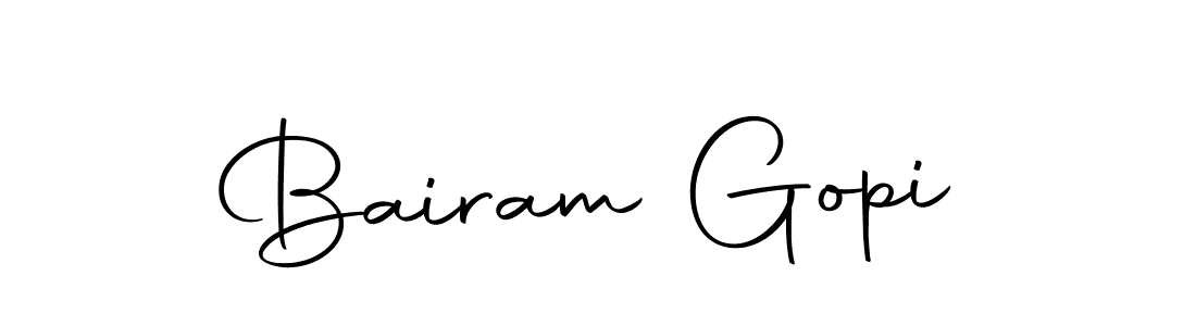 Create a beautiful signature design for name Bairam Gopi. With this signature (Autography-DOLnW) fonts, you can make a handwritten signature for free. Bairam Gopi signature style 10 images and pictures png