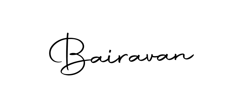 Use a signature maker to create a handwritten signature online. With this signature software, you can design (Autography-DOLnW) your own signature for name Bairavan. Bairavan signature style 10 images and pictures png