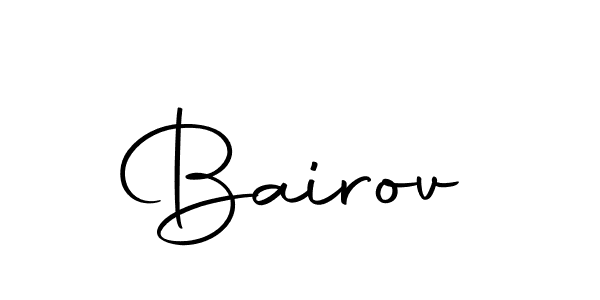 Use a signature maker to create a handwritten signature online. With this signature software, you can design (Autography-DOLnW) your own signature for name Bairov. Bairov signature style 10 images and pictures png