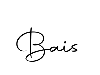 Use a signature maker to create a handwritten signature online. With this signature software, you can design (Autography-DOLnW) your own signature for name Bais. Bais signature style 10 images and pictures png