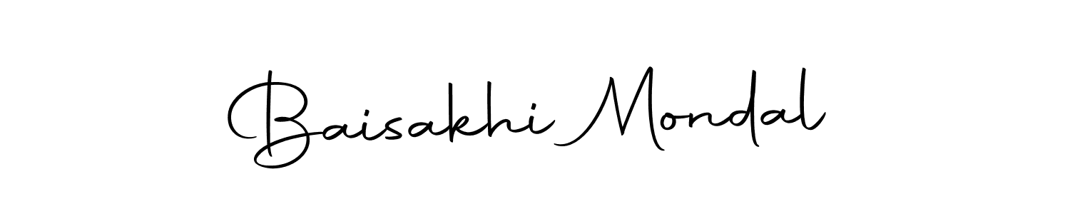 Use a signature maker to create a handwritten signature online. With this signature software, you can design (Autography-DOLnW) your own signature for name Baisakhi Mondal. Baisakhi Mondal signature style 10 images and pictures png