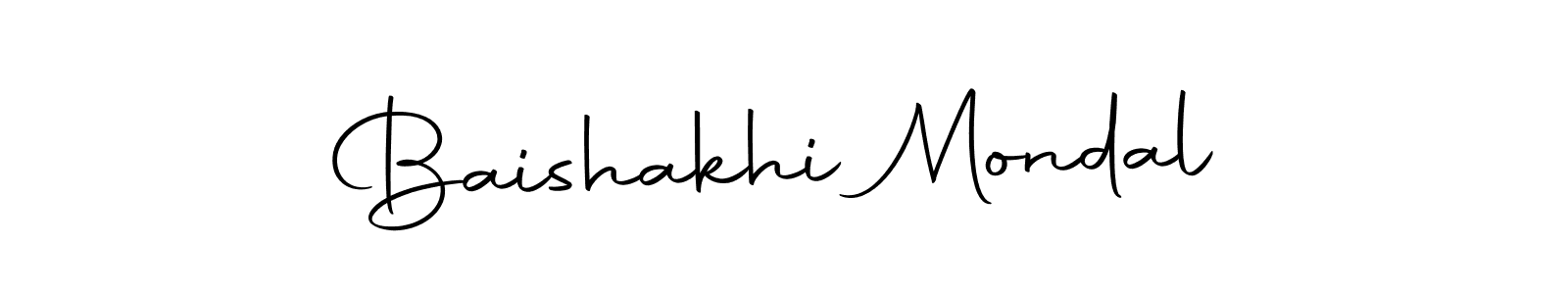 Design your own signature with our free online signature maker. With this signature software, you can create a handwritten (Autography-DOLnW) signature for name Baishakhi Mondal. Baishakhi Mondal signature style 10 images and pictures png