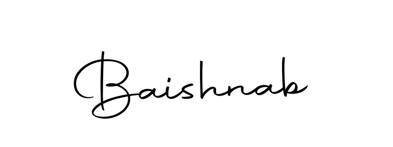 Use a signature maker to create a handwritten signature online. With this signature software, you can design (Autography-DOLnW) your own signature for name Baishnab. Baishnab signature style 10 images and pictures png