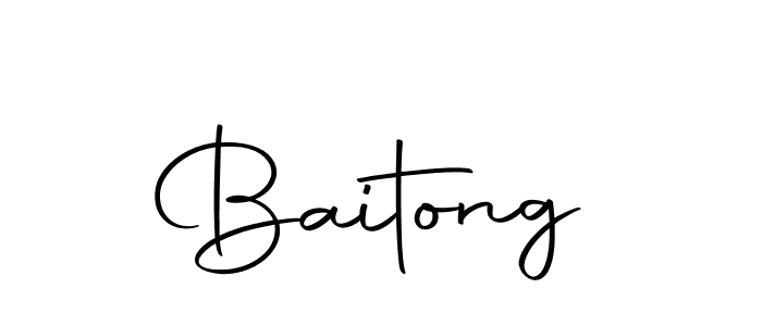 Create a beautiful signature design for name Baitong. With this signature (Autography-DOLnW) fonts, you can make a handwritten signature for free. Baitong signature style 10 images and pictures png