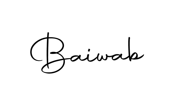 You can use this online signature creator to create a handwritten signature for the name Baiwab. This is the best online autograph maker. Baiwab signature style 10 images and pictures png