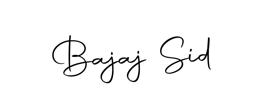 How to make Bajaj Sid name signature. Use Autography-DOLnW style for creating short signs online. This is the latest handwritten sign. Bajaj Sid signature style 10 images and pictures png