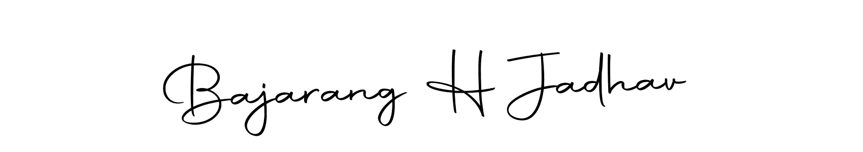 Make a beautiful signature design for name Bajarang H Jadhav. With this signature (Autography-DOLnW) style, you can create a handwritten signature for free. Bajarang H Jadhav signature style 10 images and pictures png