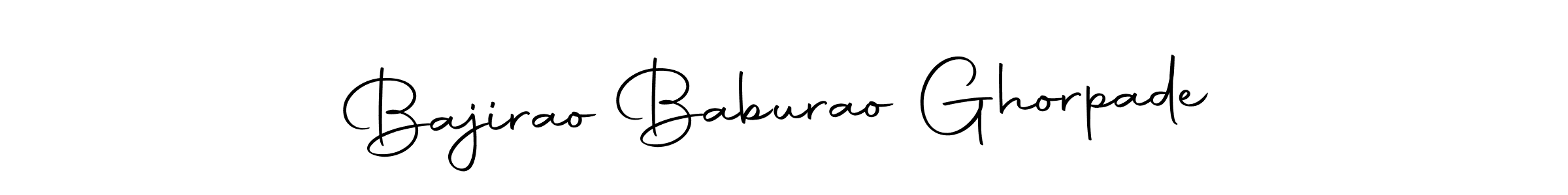 Make a beautiful signature design for name Bajirao Baburao Ghorpade. With this signature (Autography-DOLnW) style, you can create a handwritten signature for free. Bajirao Baburao Ghorpade signature style 10 images and pictures png
