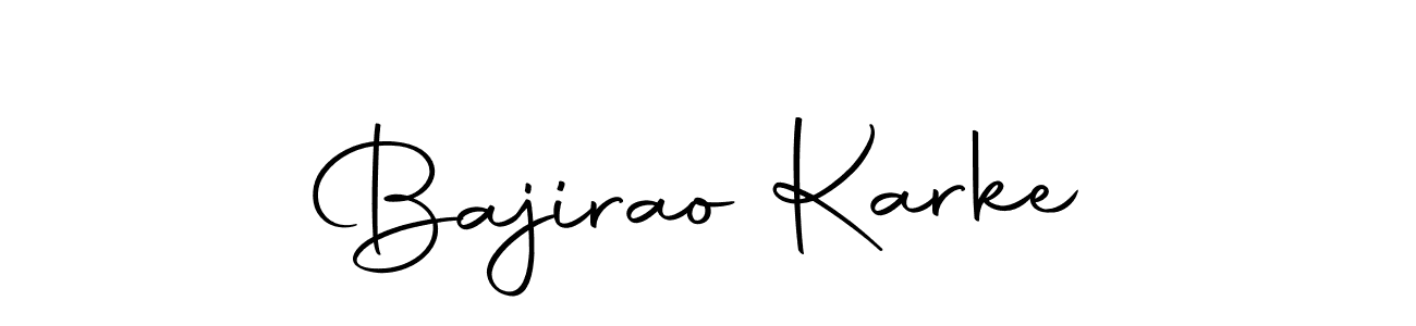 The best way (Autography-DOLnW) to make a short signature is to pick only two or three words in your name. The name Bajirao Karke include a total of six letters. For converting this name. Bajirao Karke signature style 10 images and pictures png