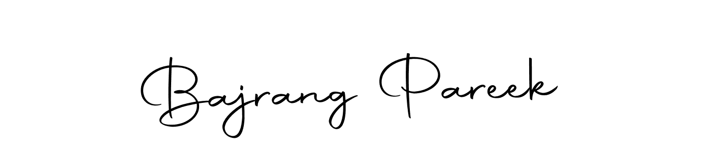 Design your own signature with our free online signature maker. With this signature software, you can create a handwritten (Autography-DOLnW) signature for name Bajrang Pareek. Bajrang Pareek signature style 10 images and pictures png