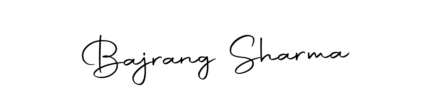 Use a signature maker to create a handwritten signature online. With this signature software, you can design (Autography-DOLnW) your own signature for name Bajrang Sharma. Bajrang Sharma signature style 10 images and pictures png