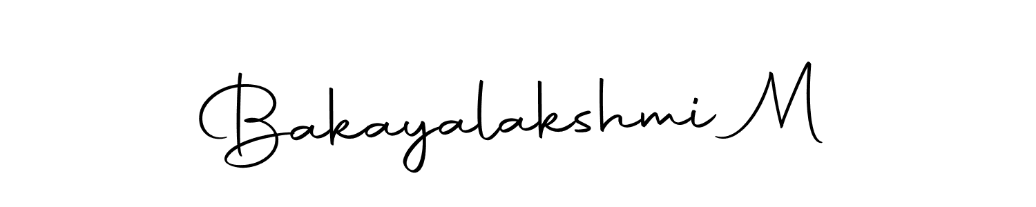 How to make Bakayalakshmi M signature? Autography-DOLnW is a professional autograph style. Create handwritten signature for Bakayalakshmi M name. Bakayalakshmi M signature style 10 images and pictures png