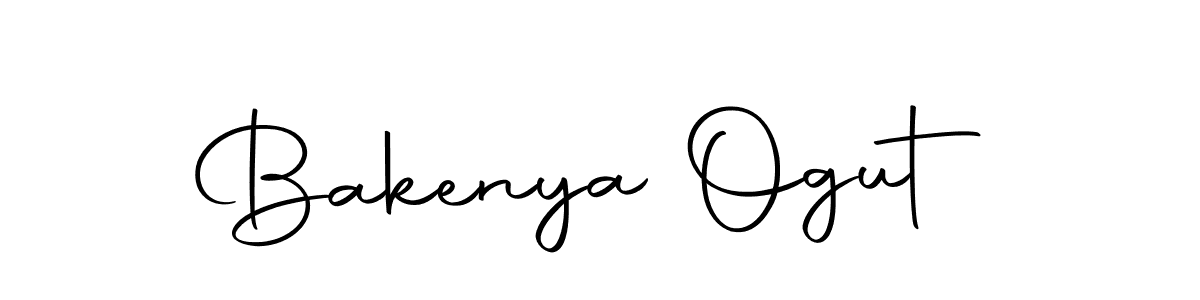 How to make Bakenya Ogut name signature. Use Autography-DOLnW style for creating short signs online. This is the latest handwritten sign. Bakenya Ogut signature style 10 images and pictures png