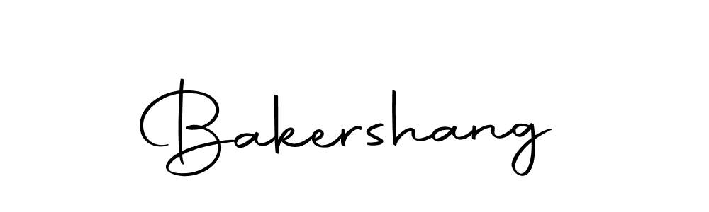 Design your own signature with our free online signature maker. With this signature software, you can create a handwritten (Autography-DOLnW) signature for name Bakershang. Bakershang signature style 10 images and pictures png