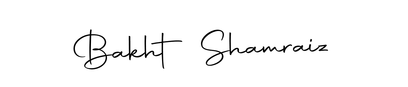 How to make Bakht Shamraiz name signature. Use Autography-DOLnW style for creating short signs online. This is the latest handwritten sign. Bakht Shamraiz signature style 10 images and pictures png