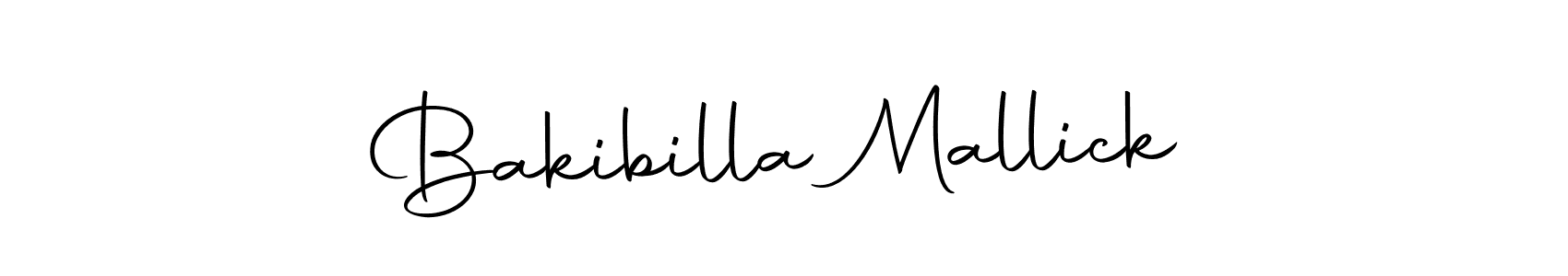 Create a beautiful signature design for name Bakibilla Mallick. With this signature (Autography-DOLnW) fonts, you can make a handwritten signature for free. Bakibilla Mallick signature style 10 images and pictures png