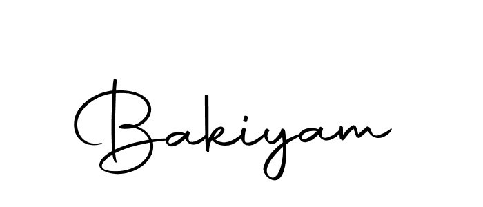 Create a beautiful signature design for name Bakiyam. With this signature (Autography-DOLnW) fonts, you can make a handwritten signature for free. Bakiyam signature style 10 images and pictures png