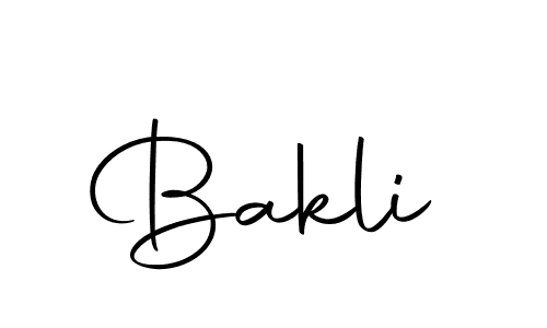 Design your own signature with our free online signature maker. With this signature software, you can create a handwritten (Autography-DOLnW) signature for name Bakli. Bakli signature style 10 images and pictures png