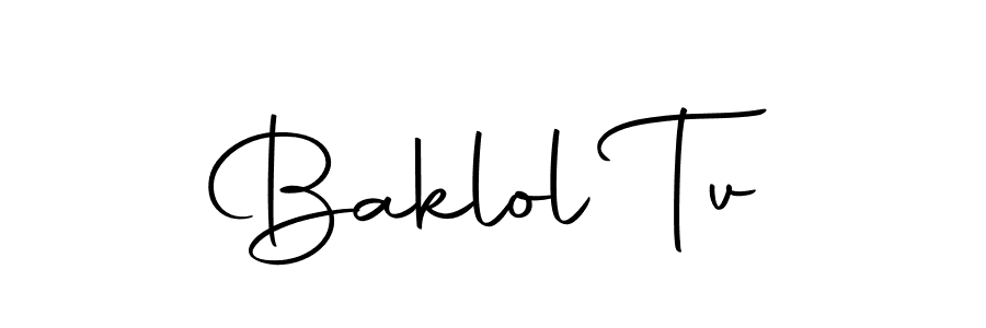 Similarly Autography-DOLnW is the best handwritten signature design. Signature creator online .You can use it as an online autograph creator for name Baklol Tv. Baklol Tv signature style 10 images and pictures png