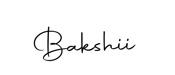 Design your own signature with our free online signature maker. With this signature software, you can create a handwritten (Autography-DOLnW) signature for name Bakshii. Bakshii signature style 10 images and pictures png