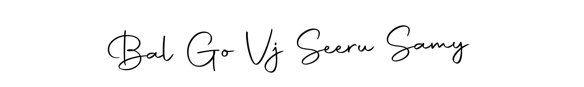 Use a signature maker to create a handwritten signature online. With this signature software, you can design (Autography-DOLnW) your own signature for name Bal Go Vj Seeru Samy. Bal Go Vj Seeru Samy signature style 10 images and pictures png