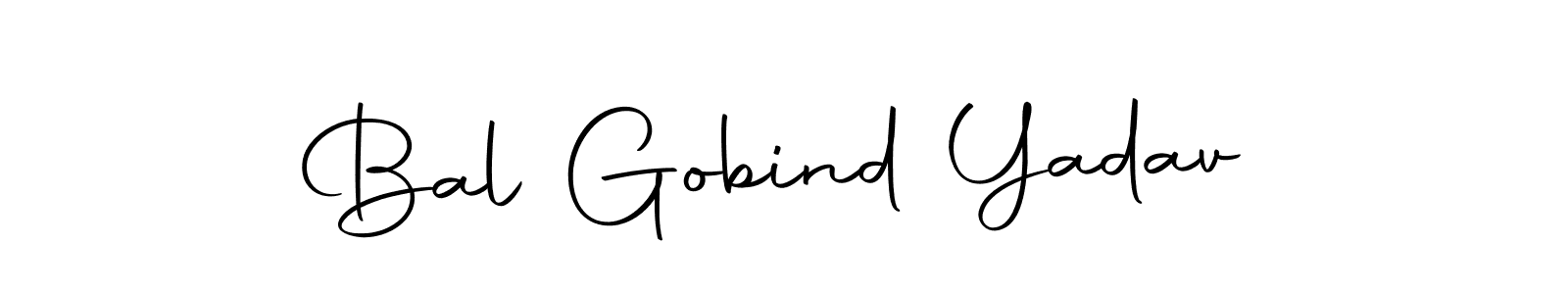 Create a beautiful signature design for name Bal Gobind Yadav. With this signature (Autography-DOLnW) fonts, you can make a handwritten signature for free. Bal Gobind Yadav signature style 10 images and pictures png