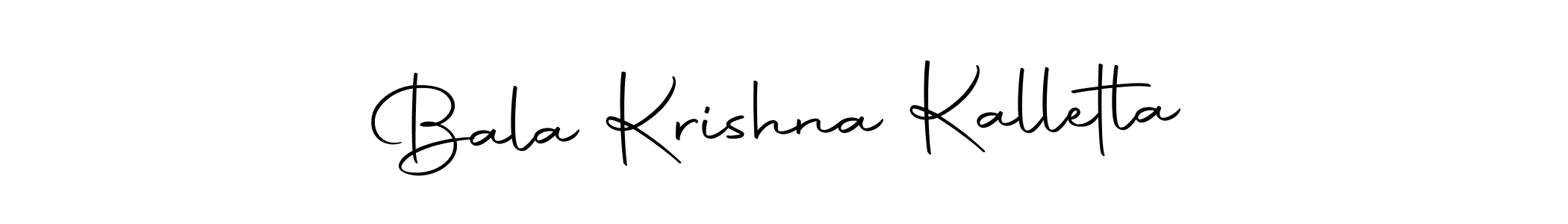 Design your own signature with our free online signature maker. With this signature software, you can create a handwritten (Autography-DOLnW) signature for name Bala Krishna Kalletla. Bala Krishna Kalletla signature style 10 images and pictures png