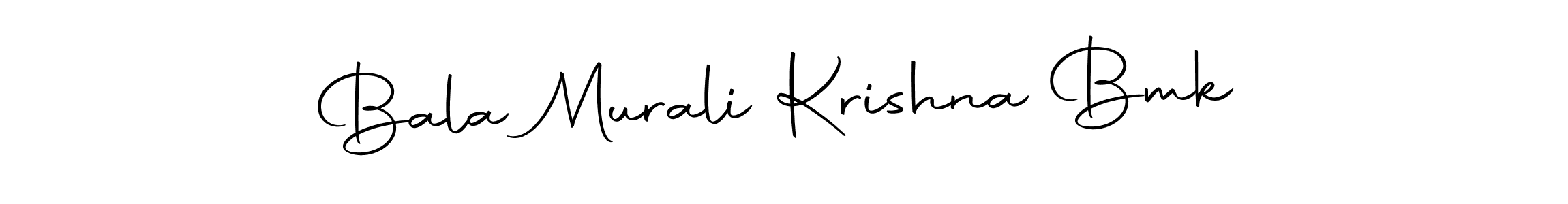 Create a beautiful signature design for name Bala Murali Krishna Bmk. With this signature (Autography-DOLnW) fonts, you can make a handwritten signature for free. Bala Murali Krishna Bmk signature style 10 images and pictures png