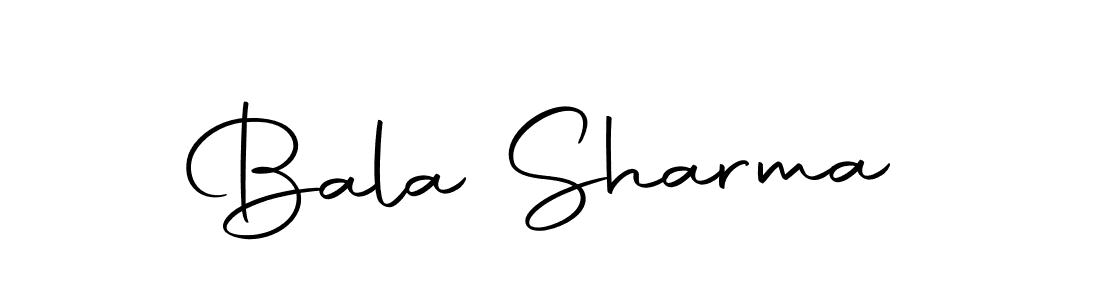 Create a beautiful signature design for name Bala Sharma. With this signature (Autography-DOLnW) fonts, you can make a handwritten signature for free. Bala Sharma signature style 10 images and pictures png