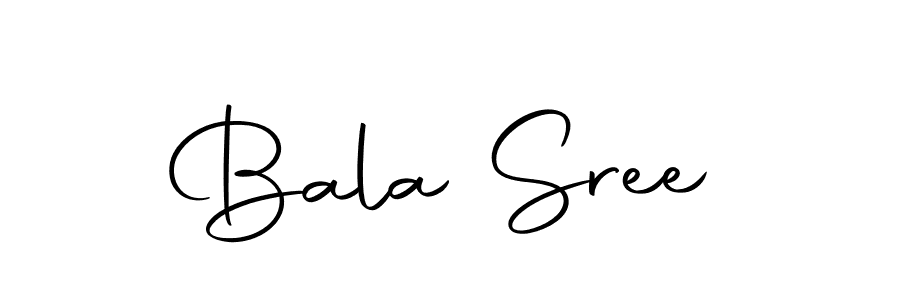 Design your own signature with our free online signature maker. With this signature software, you can create a handwritten (Autography-DOLnW) signature for name Bala Sree. Bala Sree signature style 10 images and pictures png