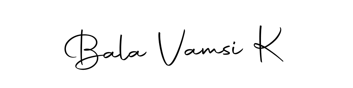 You can use this online signature creator to create a handwritten signature for the name Bala Vamsi K. This is the best online autograph maker. Bala Vamsi K signature style 10 images and pictures png